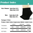 thumbnail image 4 of 6 Pairs Women's Cotton Athletic Ankle Running Sports Socks Mixed Color Size 9-11, 4 of 6