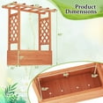thumbnail image 3 of Costway 2 PCS Raised Garden Bed with Trellis & Hanging Roof Drainage Elevated Planter Box, 3 of 10