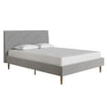 thumbnail image 3 of Mr. Kate Daphne Upholstered Bed with Vertical Channel Tufted Headboard, Queen, Light Gray Velvet, 3 of 26