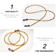 thumbnail image 4 of OUNONA 3 Pcs Eyeglass Chain Cute Brown Plastic Neck Hanging Strap for Men, 4 of 8