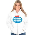 thumbnail image 4 of Dubble Bubble Vintage Double Zip Up Hoodie Men's Women's Brisco Brands M, 4 of 6