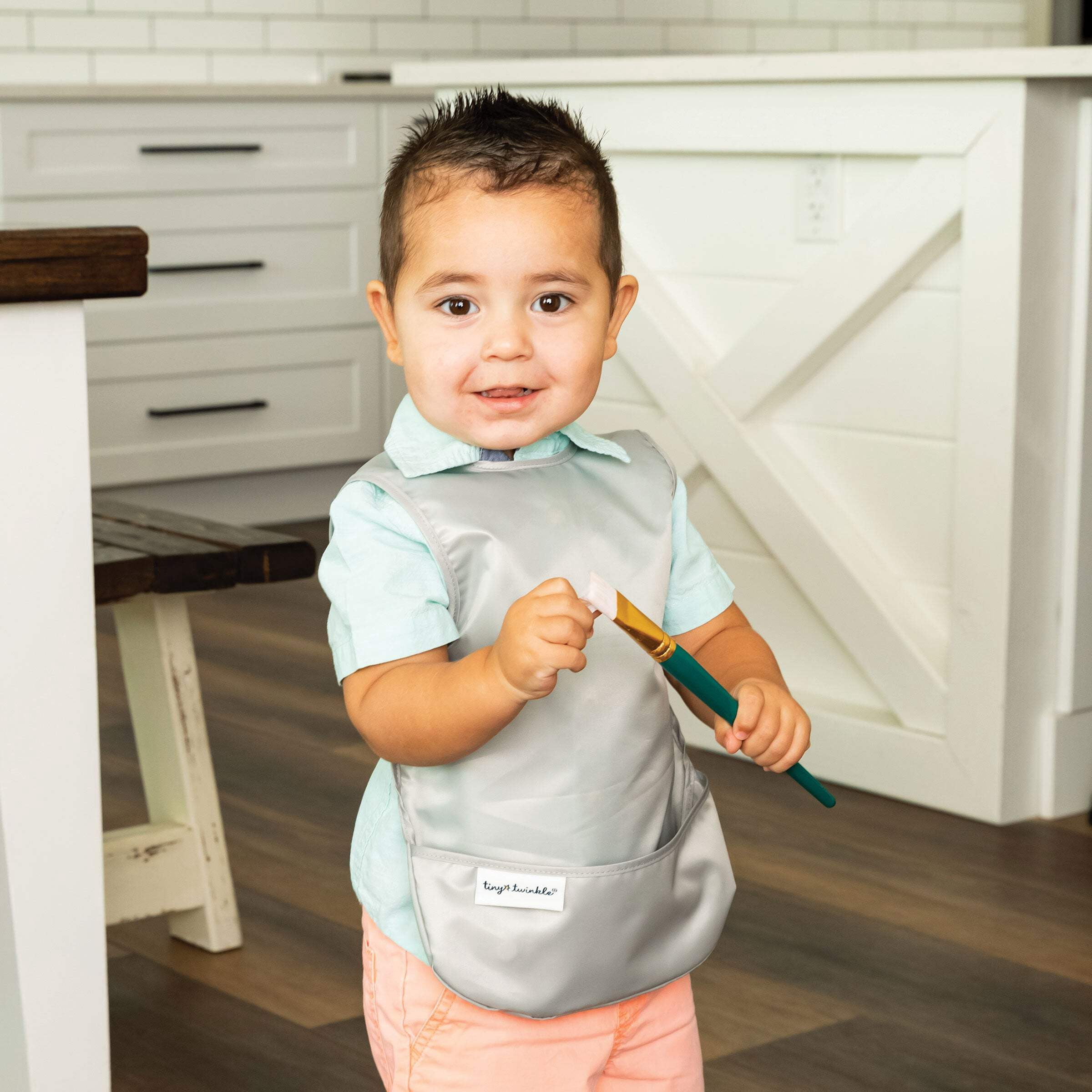 Mess-proof Apron Bibs - 2 Pack Sets for Babies and Toddlers