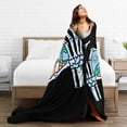 thumbnail image 5 of DouZhe Ultra-Soft Micro Fleece Lightweight Flannel Bed Blanket, Skull Hand Love Beach Print Cozy Warm Throw Blankets, 50"x40", 5 of 7