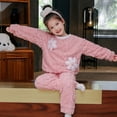 thumbnail image 3 of Conjuntos de pijamas de invierno para niños, pijamas cálidos para Niñas Grandes, ropa de dormir de franela de lana para adolescentes, ropa de dormir para niños, ropa de casa para niños, 3 of 5