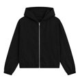 thumbnail image 7 of Cmtiyu Denim Jacket for Women Oversized Long Sleeve Zip Up Hooded Jackets Casual Fall Winter Outerwear Jean Jackets with Pockets S-3XL, 7 of 7