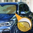 thumbnail image 3 of Universal Fit Accordion Auto Sunshade Windshield Sunshade 55'' x 27.6'' Yellow Lemon Slices, 3 of 8