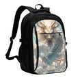 thumbnail image 1 of Balery Cool Cloud White Dragon Mochila con carga USB para hombre y mujer - Mochila impermeable y antirrobo para laptop con puerto USB para viajes, trabajo, 1 of 7