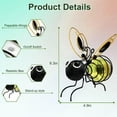thumbnail image 5 of Solar Bees Lights Outdoor, 2025 Upgraded Hanging Solar Bee Garden Lights  Realistic Bumble Bee Design, Waterproof LED Solar Decor for Patio, Yard, Party, Festival & Birthday Gifts (yellow-3PCS), 5 of 7