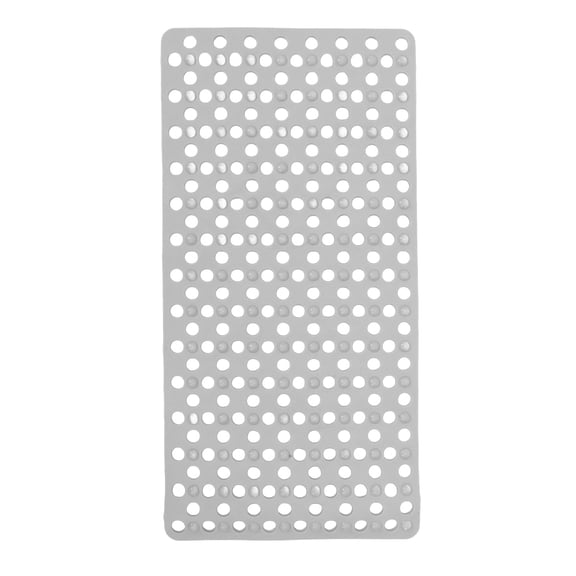 IMIKEYA Grey Non- Shower Mat with Strong Cups, Bath Floor Safety Mat for Bathroom