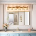 thumbnail image 6 of Danolapsi Crystal Gold Bathroom Vanity Light 3 Light Modern Bathroom Vanity Light Fixtures Over Mirror Modern Crystal Vanity Lighting, 6 of 8