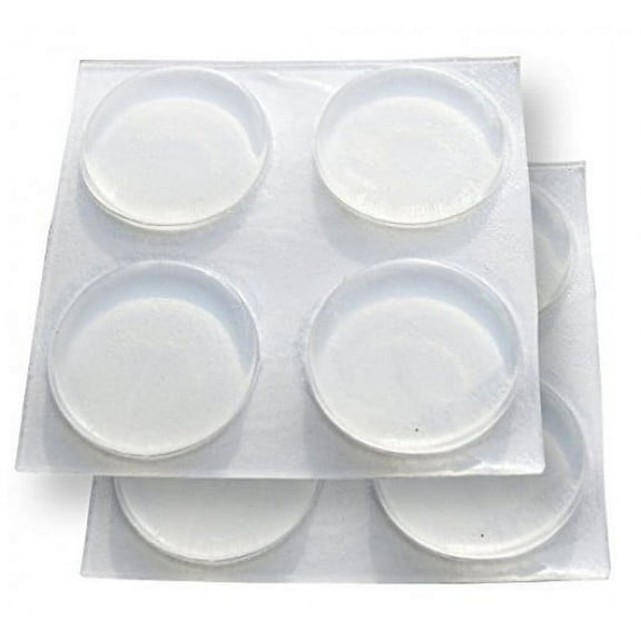Shepherd Hardware 3/4-Inch Surface Gard Clear Vinyl Adhesive Bumper Pads, - 2 Packs Of 8 Count = 16 Count