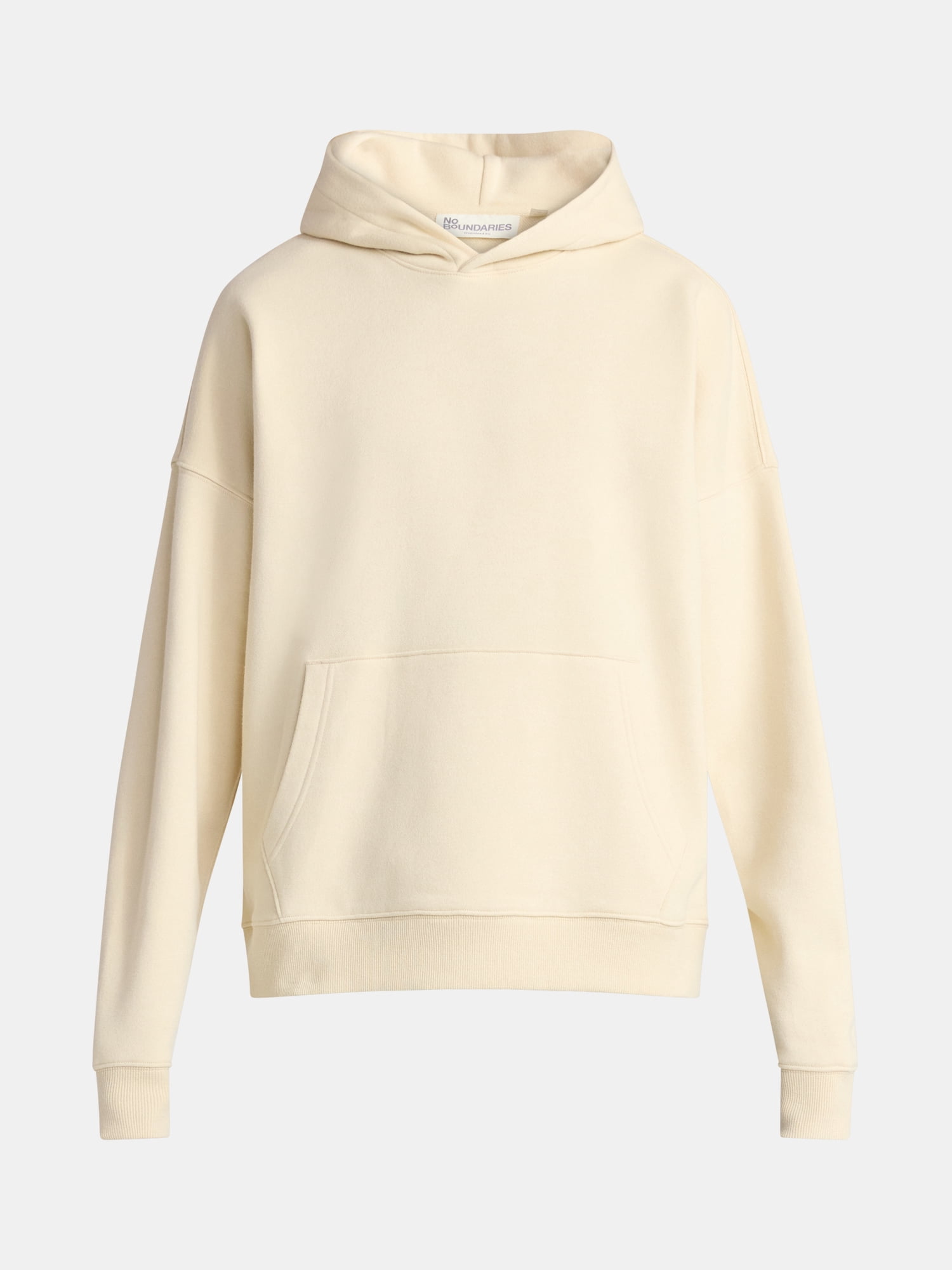 No Boundaries Boxy Fit Cropped Sweatshirt Hoodie, Men's & Big Men's