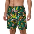 thumbnail image 2 of Gaeub Cute Tribal Leopards Mens Swim Trunks Stretch Beach Shorts Quick Dry for Men Swim Shorts Swimwear with Pockets- Medium, 2 of 9