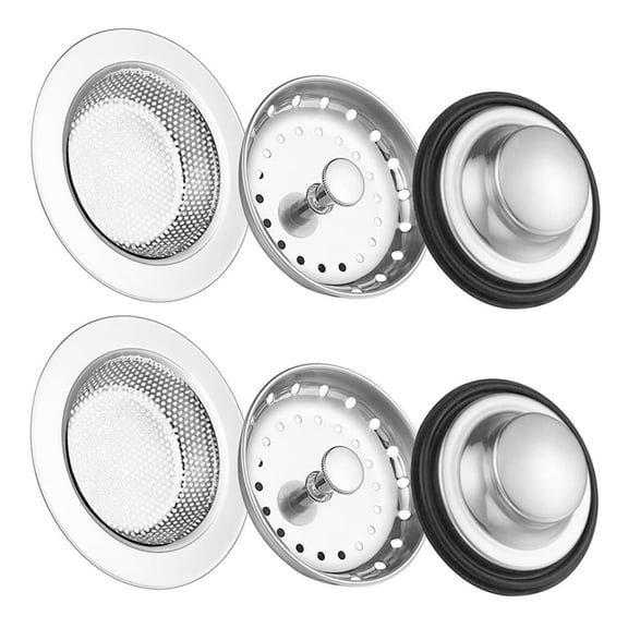 6Pcs Kitchen Sink Stopper Strainer, Stainless Steel Sink Plug Drain Filter Sieve Anti-Clogging Sink Filter Sieve Strainer, Perforated Drain Filter Sieve or Keep Water