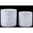 thumbnail image 1 of Urban Trend Collection 50314 Pots Ronds en Céramique avec Tacheté, Bleu & Blanc - Ensemble de 2, 1 of 1