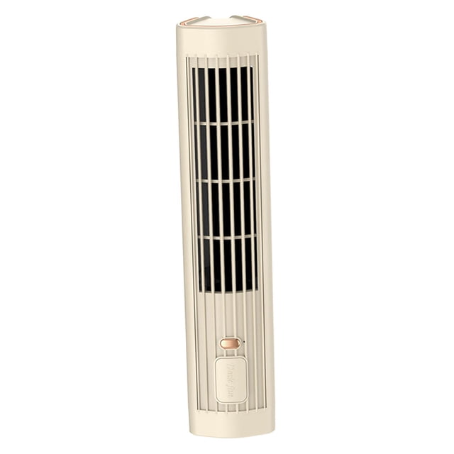 Ventilador de escritorio con 3 velocidades de ajuste, gran capacidad, multifunción, silencioso, personal Beige