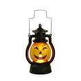thumbnail image 1 of CNKOO Halloween Classic Pumpkin Lantern with Portable Handle Durable Holiday Props Retro Design Soft Lighting, 1 of 8
