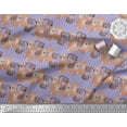 thumbnail image 3 of Soimoi Blue Cotton Duck Fabric Stripe & Dog Decor Fabric Printed Yard 42 Inch Wide, 3 of 3