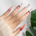 thumbnail image 2 of Fake Nails, Long Removable Vintage Style False Nails, Mix and Match Pink and Silver, 2 of 5