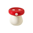 thumbnail image 2 of Mushrooms Ceramic Toothpick Holders Cottons Swab Jar Home Living Room Floss Box Desktop Storage Bottle, 2 of 7