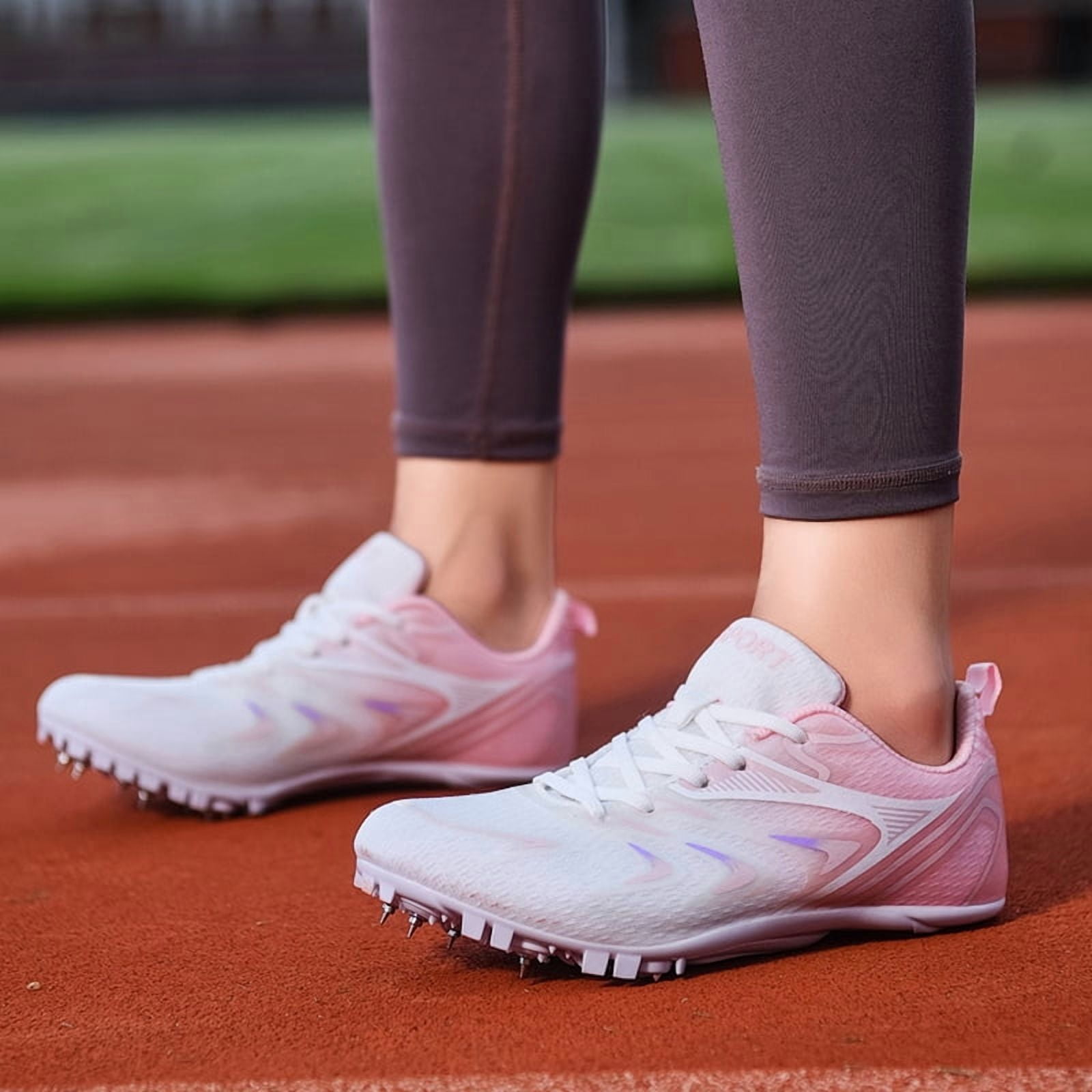 Mens Womens Boys Girls Spikes Athletics Racing Running Shoes Track and Field Sneaker