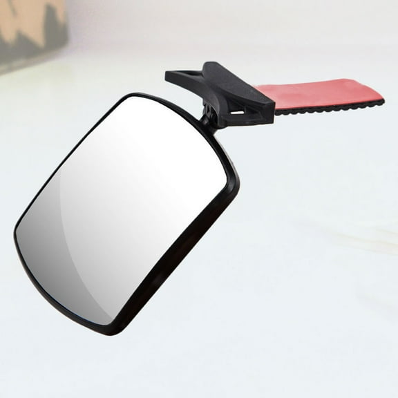 FRCOLOR Suction Baby Rearview Mirror Mirror for Back Seat Child 19.5*12.5*4cm Black