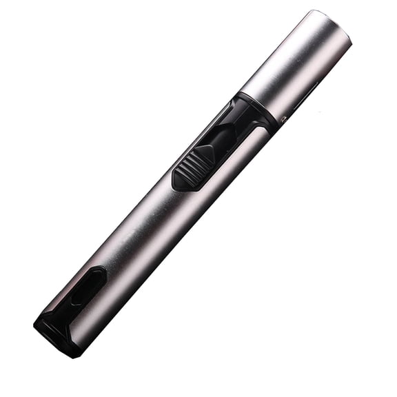 openpig Metal Lighters, Butane Lighters Refillable Single Jet Flame Lighter Shipped Without Gas (Silver)