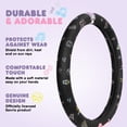 thumbnail image 3 of Funda de volante Carbella Kuromi negra para coche de 14,5 a 15,5 cm, 3 of 7
