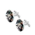 thumbnail image 2 of Rhino Elegant Dress Shirt Cufflink Set for Men, Stainless Steel, Wedding and Business Attire, 2 of 6