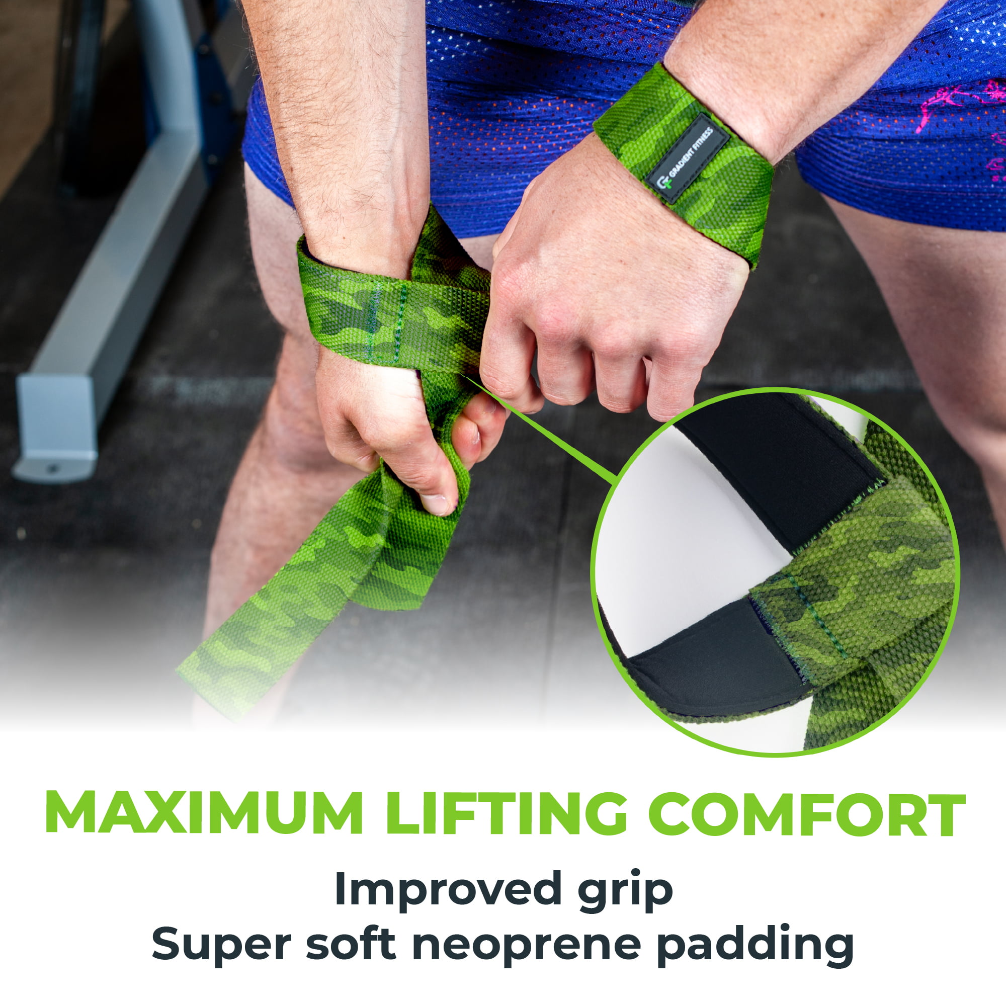  Gradient Fitness Lifting Straps  Wrist Straps for  Weightlifting,Deadlift Straps,Lifting Straps for weightlifting,Straps for weight  lifting,Weight Lifting Straps for Men/Women, Gym Lifting Grips (B) : Sports  & Outdoors