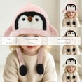thumbnail image 3 of Leey-World Girls Penguin Knit Hat Boys Cartoon Warm Fuzzy Beanie Winter Fleece Lining Cap with Ear for Toddler Baby Boys and Girls, 3 of 9