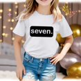 thumbnail image 5 of Toddler Shirts For Teen Kids Girls Child Short Sleeve Prints T Shirt Trendy Girls Fans Present Tops Tube Top for Cheer Half Tops Traditional Tight Transfer Kids 2-3 Years White, 5 of 6
