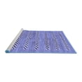 thumbnail image 2 of Ahgly Company Machine Washable Indoor Square Abstract Blue Modern Area Rugs, 8' Square, 2 of 4