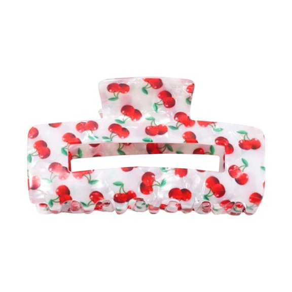 Fashion Fruit Hair Claw Clip Voluminous Ponytail Design Summer Women Accessories