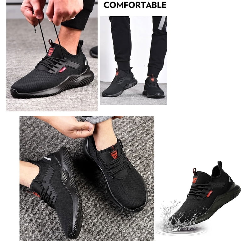 Steel Toe Sneakers for Men - Breathable Mesh Safety Shoes  display picture 1