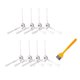 thumbnail image 1 of Cepillo Lateral de 9 Uds para limpieza de suelo de repuesto de Robot Xiaomi Roborock T8, 1 of 4