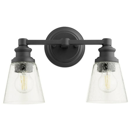 

Quorum International 509-2 Dunbar 2 Light 10 Tall Wall Sconce - Noir