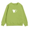 thumbnail image 4 of Zshosam Graphic Crewneck Sweatshirt Unisex Girls Shirts Casual Long Sleeve Crewneck Loose Sweatshirts Pullover Tops,Green 2 Years, 4 of 4