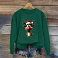 thumbnail image 3 of Christmas Sweatshirt for Women Crewneck Christmas Printed Long Sleeve Shirts Xmas Holiday Party Blouses Casual Pullover Sweater Tops, 3 of 4