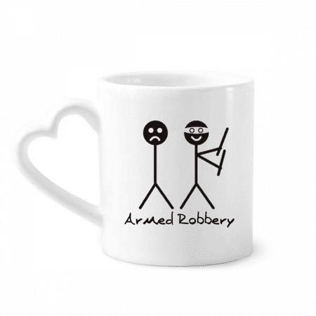 

Robbing Arm Robbing Head Art Deco Fashion Mug Coffee Cerac Drinkware Glass Heart Cup