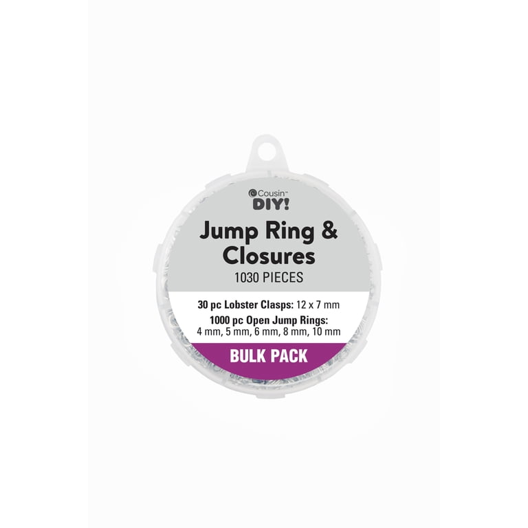 1030-Piece Silver Jump Ring & Lobster Clasp Kit photo 2