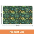 thumbnail image 3 of Elegant Green Floral 20x32 Inch Rug - Modern Washable, Non-Slip Area Rug for Bedroom, Bathroom, Entryway and Laundry Room - Small Distressed Accent Carpet, 3 of 5