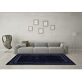 thumbnail image 3 of Ahgly Company Indoor Rectangle Abstract Blue Contemporary Area Rugs, 6' x 9', 3 of 4