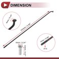 thumbnail image 4 of 72 Set 14G Bicycle Spoke 152mm Bike Wheel Spoke Carbon Steel Black, 4 of 7