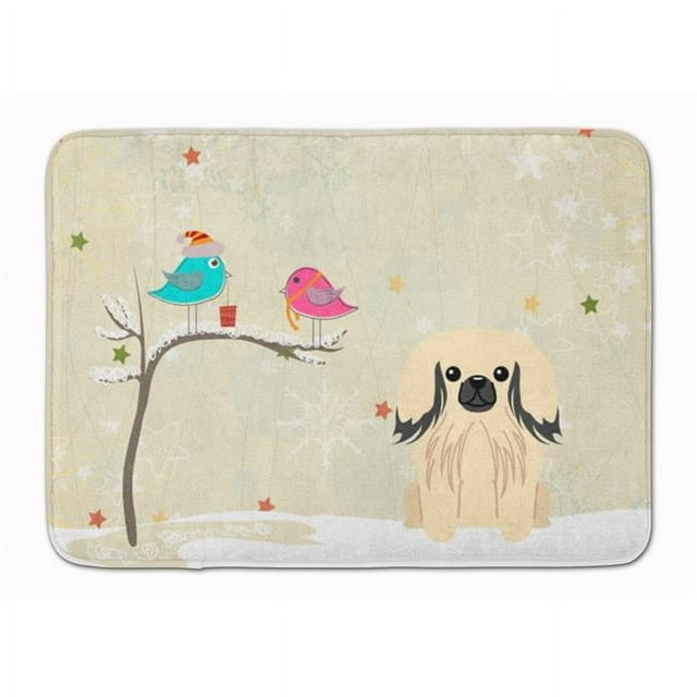 Carolines Treasures BB2578RUG Christmas Presents Pekingnese Cream Machine Washable Memory Foam Mat