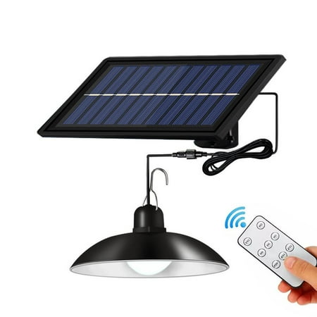 

Remote Control Solar Indoor Pendant Lamp Three Level Brightness Adjustable Hallway Lights Waterproof Solar Chandelier