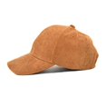 thumbnail image 2 of Autumn Winter Corduroy Baseball Cap Solid Color Caps, 2 of 5