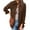 Brown#/001, variant on Women's Long Sleeve Plaid Flannel Button Down Shirts Buffalo Check Shacket Casual Lapel Collared Oversized Dressy Tops with Pocket Green XL