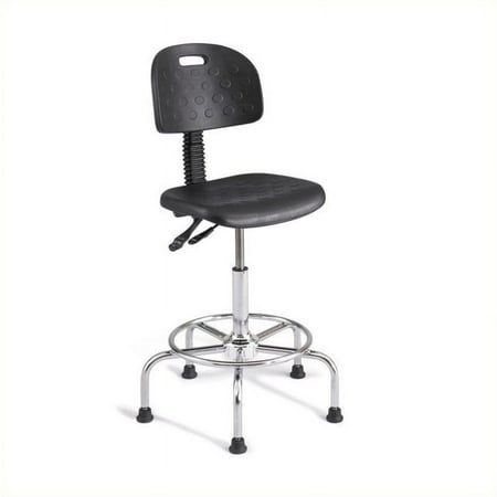 Safco Soft Tough Deluxe Industrial Drafting Chair in Dark Gray