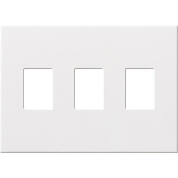 Lutron VWP-3-WH Vareo, 3-Gang Wallplate in White, matte finish